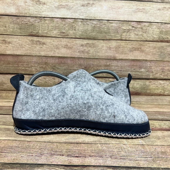 Comfortfube Grey Wool Slippers - Picture 2 of 8